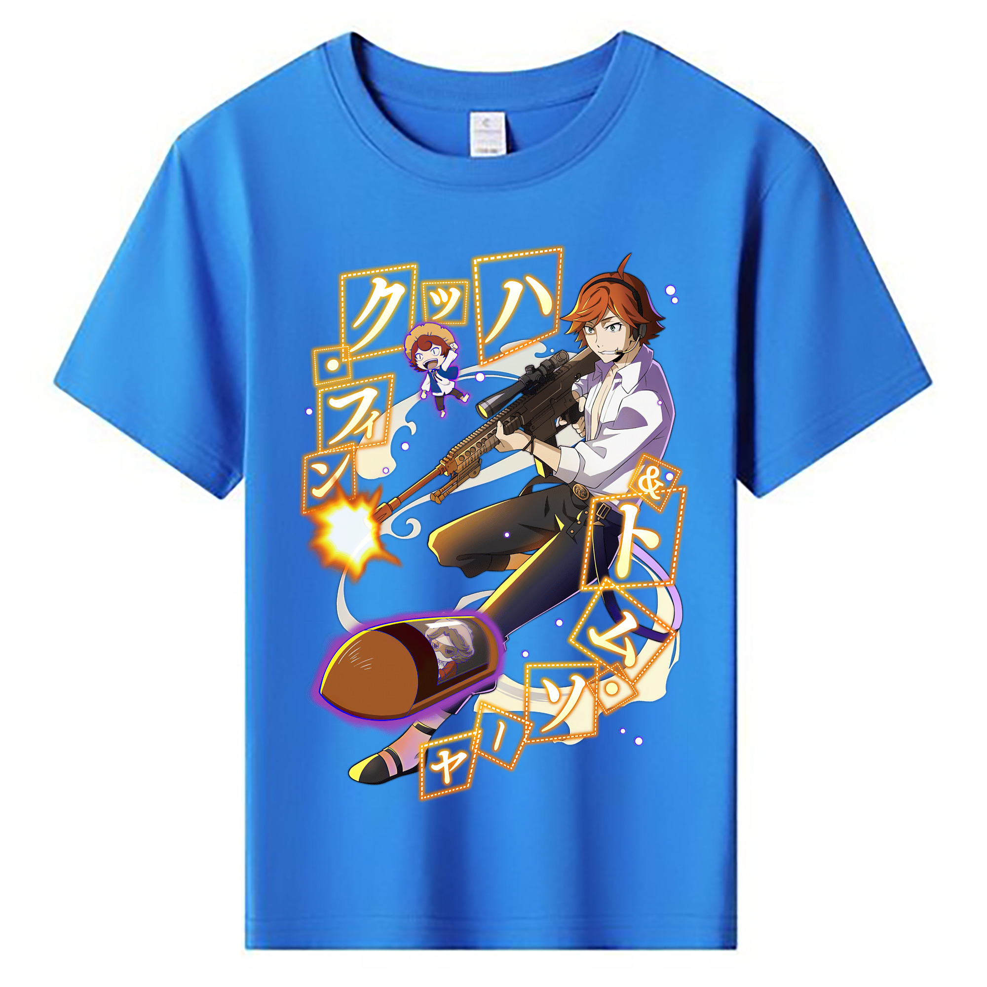 （画像用） 文豪ストレイドッグス Bungo Stray Dogs 綿100％キッズTシャツ（フロントプリント）